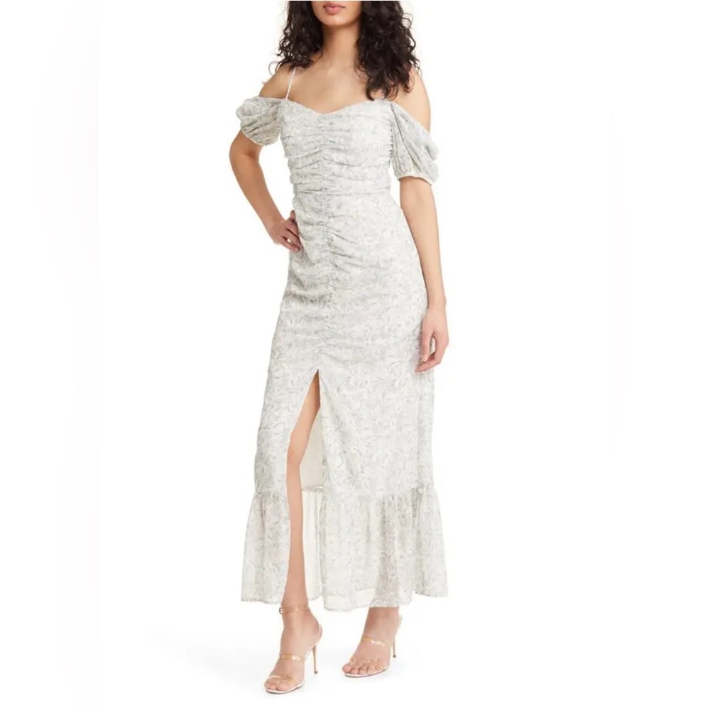 The Nyla Floral Ruched Dress